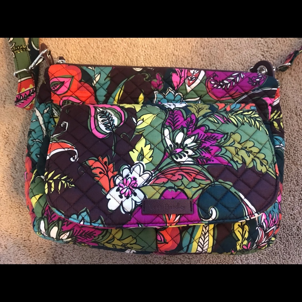 Vera Bradley Autumn Leaves Carson Shoulder Bag